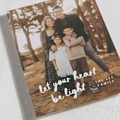 "Heart Be Light" - Holiday Cards in Snow by Sara Hicks Malone - Detail
