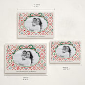 "Patchwork Christmas" - Holiday Cards in Crimson by Paper Sun Studio - Formats Available