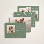 "Noël moderne" - Holiday Cards in Cloud by Benita Crandall - Back of Card Options