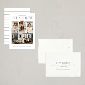 "We Moved" - Holiday Cards in Snow by Angela Garrick - Assembled