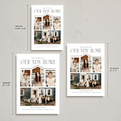 "We Moved" - Holiday Cards in Snow by Angela Garrick - Formats Available