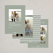 "Blessed Collage" - Holiday Cards in Fir by Olivia Williams - Back of Card Options
