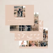 "Simple Cheer" - Holiday Cards in Frost by Ekko Studio - Back of Card Options
