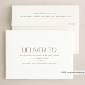 "Simple Cheer" - Holiday Cards in Frost by Ekko Studio - FREE Recipient Addressing