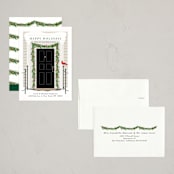 "From our home to yours" - Holiday Cards in Midnight by Susan Moyal - Assembled
