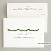 "From our home to yours" - Holiday Cards in Midnight by Susan Moyal - FREE Recipient Addressing