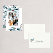 "Wintery Eucalyptus" - Holiday Cards in Snow by Angel Walker - Assembled