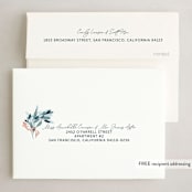 "Wintery Eucalyptus" - Holiday Cards in Snow by Angel Walker - FREE Recipient Addressing