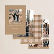 "refined" - Holiday Cards in Snow by April Astudillo - Back of Card Options