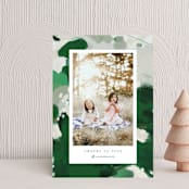 "Blithely" - Holiday Cards in Shamrock by Alaina Cherup - Front