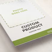 "Portrait Custom" - Letterpress Holiday Photo Mount Cards in Charcoal by Minted Custom - Premium Photo Paper Mounted on Card
