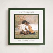 "square" - Holiday Photo Mount Cards in Spruce by JoAnn Jinks - Front