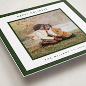 "square" - Holiday Photo Mount Cards in Spruce by JoAnn Jinks - Premium Photo Paper Mounted on Card