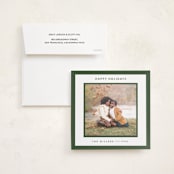 "square" - Holiday Photo Mount Cards in Spruce by JoAnn Jinks - Card with Envelope