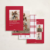"Lauren" - Holiday Photo Mount Cards in Santa Suit by Blustery August - Back of Card Options