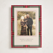 "Highland Holiday" - Holiday Photo Mount Cards in Classic by Olivia Kanaley Inman - Front