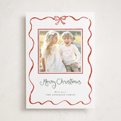 "quirky fun" - Holiday Photo Mount Cards in Candy Cane by Cass Loh - Front