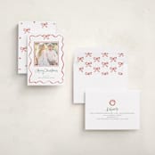 "quirky fun" - Holiday Photo Mount Cards in Candy Cane by Cass Loh - Assembled