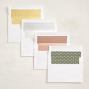 "Holly Monogram" - Holiday Photo Mount Cards in Holly Berry by Wildfield Paper Co - Envelope Liner Options
