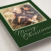 "cotillion" - Holiday Photo Mount Cards in Evergreen by Megan Davis - Premium Photo Paper Mounted on Card
