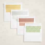 "cotillion" - Holiday Photo Mount Cards in Evergreen by Megan Davis - Envelope Liner Options