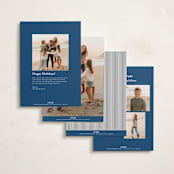 "The Prep" - Holiday Photo Mount Cards in Navy by Kristie Kern - Back of Card Options