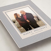 "The Prep" - Holiday Photo Mount Cards in Navy by Kristie Kern - Premium Photo Paper Mounted on Card
