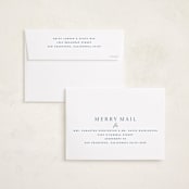 "The Prep" - Holiday Photo Mount Cards in Navy by Kristie Kern - FREE Recipient Addressing