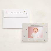 "Tiny Star Confetti" - Holiday Photo Mount Cards in Confetti by Kercia Jane - Card with Envelope