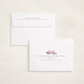 "Ribbonly Frame" - Holiday Photo Mount Cards in Holly Berry by Itsy Belle Studio - FREE Recipient Addressing