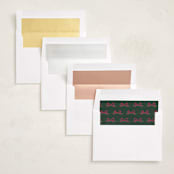 "Ribbonly Frame" - Holiday Photo Mount Cards in Holly Berry by Itsy Belle Studio - Envelope Liner Options