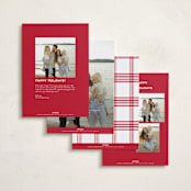 "Lauren" - Holiday Photo Mount Cards in Apple by Blustery August - Back of Card Options