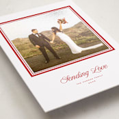 "Lauren" - Holiday Photo Mount Cards in Apple by Blustery August - Premium Photo Paper Mounted on Card