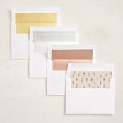 "Festive Embroidery" - Holiday Photo Mount Cards in Peppermint by Teju Reval - Envelope Liner Options