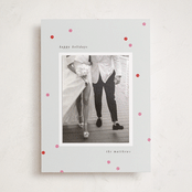 "Confetti" - Holiday Photo Mount Cards in Candy by Lori Wemple - Front