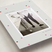 "Confetti" - Holiday Photo Mount Cards in Candy by Lori Wemple - Premium Photo Paper Mounted on Card