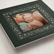 "Fairytale Border" - Holiday Photo Mount Cards in Pine by Erin L. Wilson - Premium Photo Paper Mounted on Card