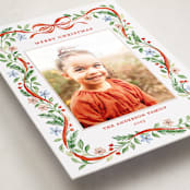 "Bella" - Holiday Photo Mount Cards in Cardinal by Sarah Knight - Premium Photo Paper Mounted on Card
