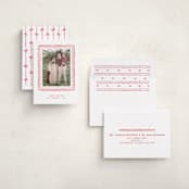 "Hand-drawn ribbon frame" - Holiday Photo Mount Cards in Stocking by Creo Study - Assembled