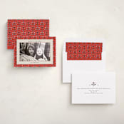 "Christmas Tapestry" - Holiday Photo Mount Cards in Poppy by Ani Somi - Assembled