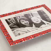 "Christmas Tapestry" - Holiday Photo Mount Cards in Poppy by Ani Somi - Premium Photo Paper Mounted on Card