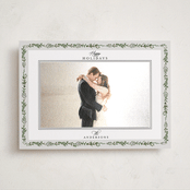 "Pine Vine" - Holiday Photo Mount Cards in Frost by Susan Moyal - Front