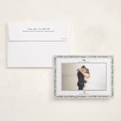 "Pine Vine" - Holiday Photo Mount Cards in Frost by Susan Moyal - Card with Envelope
