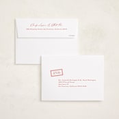 "Viva Stripe" - Holiday Photo Mount Cards in Peppermint by Olivia Raufman - FREE Recipient Addressing