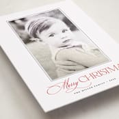 "merry" - Holiday Photo Mount Cards in Candy Cane by Benita Crandall - Premium Photo Paper Mounted on Card