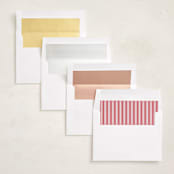 "Bows & Ribbon" - Holiday Photo Mount Cards in Candy Cane by Susan Moyal - Envelope Liner Options