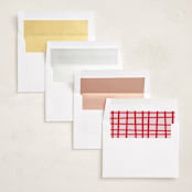"Joyful Merry Bright" - Holiday Photo Mount Cards in Blush by AK Graphics - Envelope Liner Options