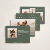 "Airy" - Holiday Photo Mount Cards in Snow Man by Adelyn T. - Back of Card Options