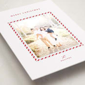 "Candycane" - Holiday Photo Mount Cards in Candy Cane by Pixel and Hank - Premium Photo Paper Mounted on Card