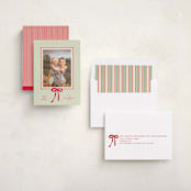 "Trendy classic" - Holiday Photo Mount Cards in Holly by Creo Study - Assembled